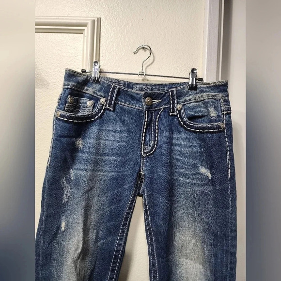 MISS ME Irene Women's Capri Jeans Size 29 Western Rodeo Cowgirl Boho - Picture 4 of 10